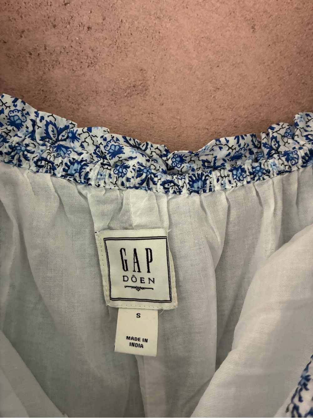 GAP x Doen Blue and White Floral Maxi Dress - Picture 3 of 4